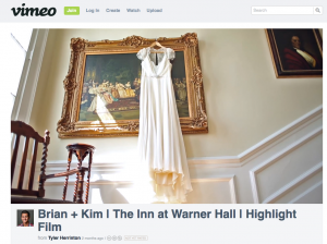 Warner Hall Wedding Video